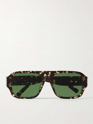 Солнцезащитные очки D-Frame в золотистой и черепаховой оправе из ацетата, черепаховый Givenchy