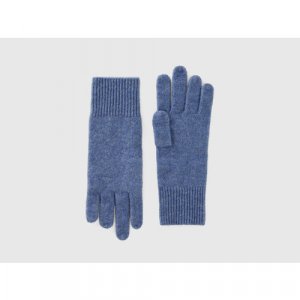 Перчатки , размер One Size, голубой UNITED COLORS OF BENETTON. Цвет: голубой