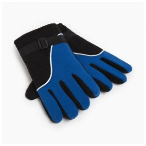Перчатки , черный, синий Minaku. Цвет: черный/синий