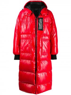 Удлиненный пуховик Anniversary 20th Philipp Plein. Цвет: красный