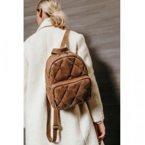 Рюкзак , натуральная кожа, внутренний карман, коричневый Igermann. Цвет: коричневый/песочный