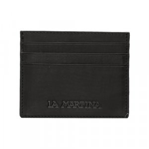 Бумажник , фактура гладкая, черный La Martina. Цвет: черный