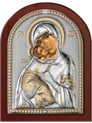 Икона Владимирская Божья Матерь NAVELL. Цвет: коричневый, серебристый
