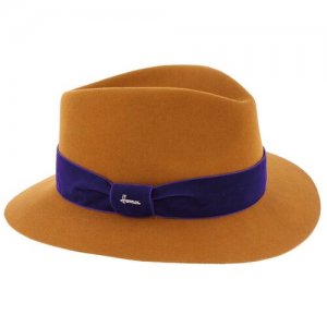 Шляпа , размер 55, оранжевый Herman. Цвет: оранжевый