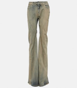 Drkshdw расклешенные джинсы со средней посадкой , серый Rick Owens