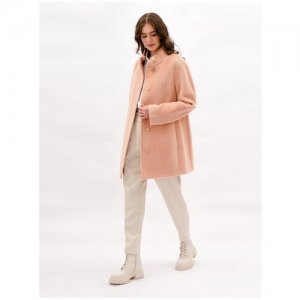 Пальто , размер 46/170, розовый Lea Vinci. Цвет: розовый