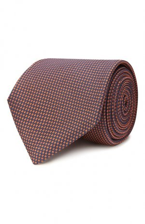 Шелковый галстук Kiton. Цвет: оранжевый