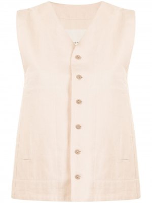 Sleeveless cotton jacket Toogood. Цвет: розовый