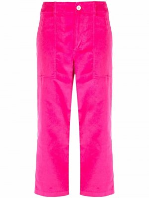 Укороченные брюки с карманами Jejia. Цвет: розовый