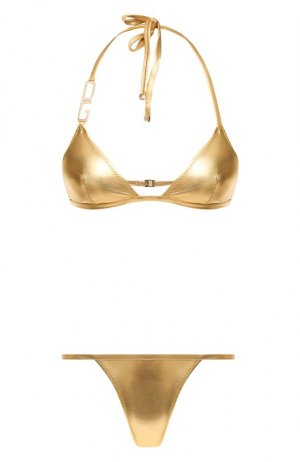 Раздельный купальник Dolce & Gabbana. Цвет: золотой