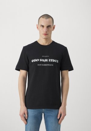 Футболка с принтом Freedom Regular Tee Unisex , черный Han Kjøbenhavn