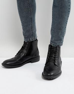Черные ботинки-броги -Черный Brave Soul