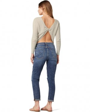 Свитер Twist Back Open Knit Sweater, естественный Hudson Jeans