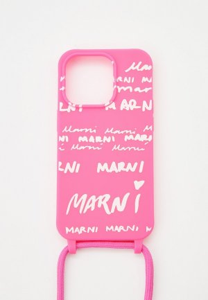 Чехол для iPhone Marni на шнурке. Цвет: розовый