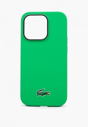 Чехол для iPhone Lacoste 14 Pro. Цвет: зеленый