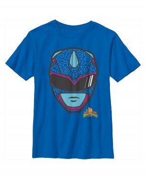 Детская футболка Power Rangers Blue со шлемом рейнджера для мальчика Hasbro