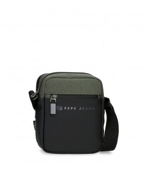 Jarvis мужская средняя зеленая сумка на плечо молнии , зеленый Pepe Jeans