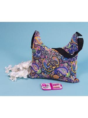 Набор для шитья и вышивания текстильная сумка Пейсли Матренин Посад. Цвет: розовый, бордовый, коричневый