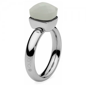 Кольцо , муранское стекло, серый Qudo. Цвет: серый