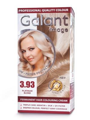 Cтойкая крем-краска для волос  GALANT 3.93 платиновый блондин, 125 мл., (Болгария) Image. Цвет: кремовый