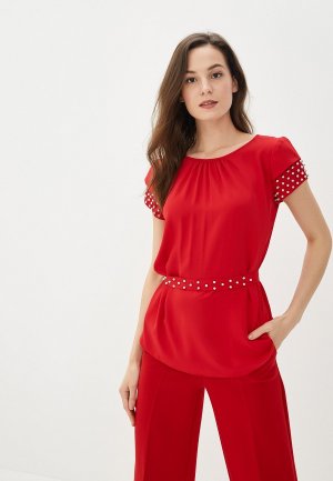 Блуза Yuna Style. Цвет: красный
