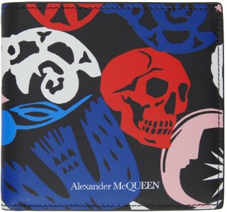 Multicolor Paper Cut Bifold Wallet Alexander McQueen. Цвет: 8490 multicolor