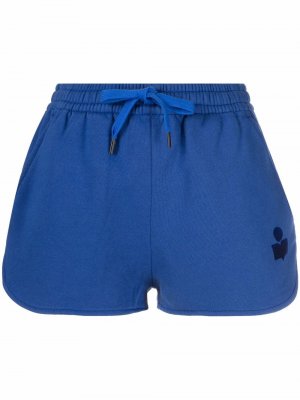 Спортивные шорты Mifikiae с вышитым логотипом Isabel Marant Étoile. Цвет: синий