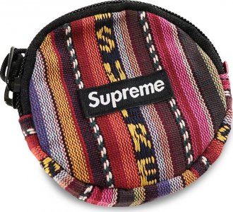 Сумка Woven Stripe Coin Pouch Multicolor, разноцветный Supreme