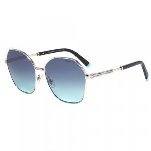 Солнцезащитные очки , бесцветный, серебряный Tiffany. Цвет: бесцветный/прозрачный
