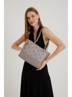 Женская сумка через плечо с кожаным принтом , норка Beverly Hills Polo Club