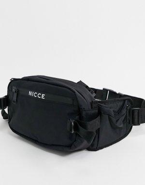 Черная сумка-кошелек на пояс в стиле милитари -Черный Nicce