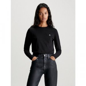 Лонгслив , размер S, черный Calvin Klein Jeans. Цвет: черный