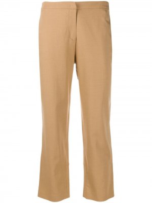 Укороченные брюки кроя слим Federica Tosi. Цвет: коричневый