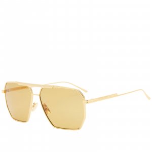 Солнцезащитные очки Bv1012S, цвет Gold & Brown Bottega Veneta Eyewear