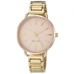 Женские наручные часы NW/2458RGGP Nine West. Цвет: розовый/золотистый