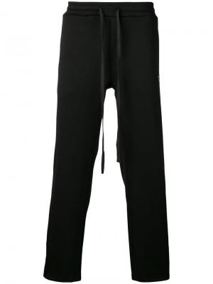 Бархатные спортивные брюки D.Gnak. Цвет: черный