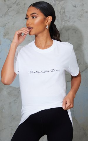 Белая футболка для беременных PrettyLittleThing