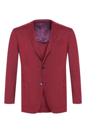 Кашемировый пиджак Zilli. Цвет: красный