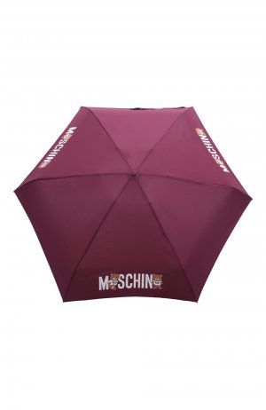 Складной зонт Moschino. Цвет: фиолетовый