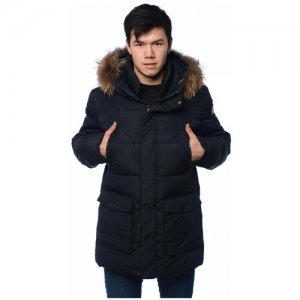 Зимняя куртка мужская CLASNA 222 размер 52, темно- синий