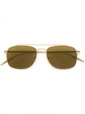 Солнцезащитные очки Tomas Maier. Цвет: золотистый