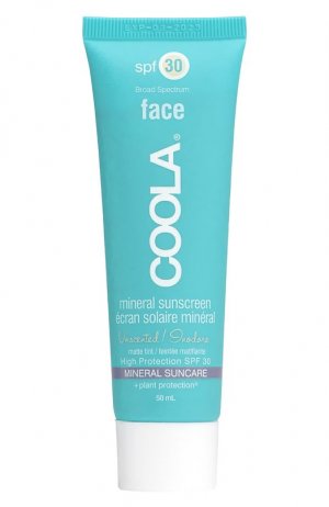 Солнцезащитный матирующий крем для лица без запаха SPF 30 с тональным эффектом (50ml) Coola. Цвет: бесцветный