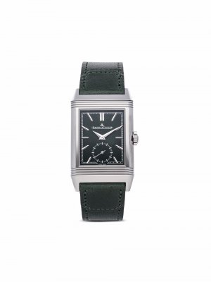 Наручные часы Reverso Tribute Monoface Small Seconds pre-owned 42 мм 2021-го года Jaeger-LeCoultre. Цвет: зеленый