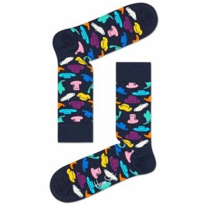Носки Happy Socks, размер 29, синий socks. Цвет: синий/темно-синий