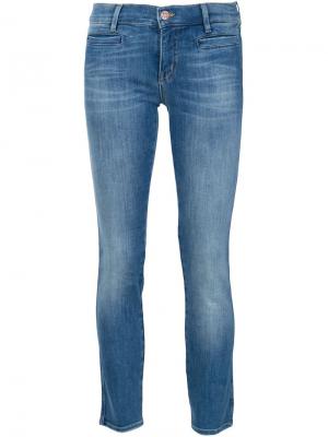 Укороченные джинсы Mih Jeans. Цвет: синий