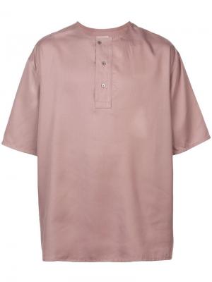 Рубашка с короткими рукавами Lemaire. Цвет: бежевый