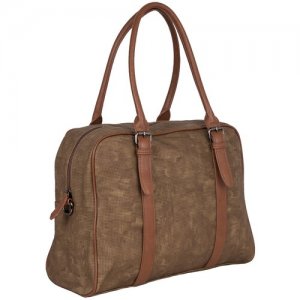 Дорожная сумка 78510 зелено-коричневый Pola. Цвет: зеленый/коричневый