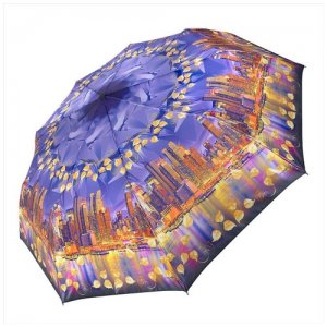 Зонт, фиолетовый, коричневый RAINDROPS. Цвет: коричневый/фиолетовый