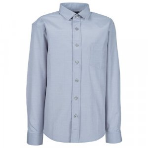 Школьная рубашка , размер 152-158, серый Tsarevich. Цвет: серый
