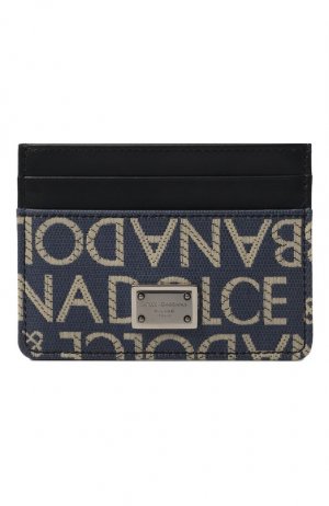 Футляр для кредитных карт Dolce & Gabbana. Цвет: синий